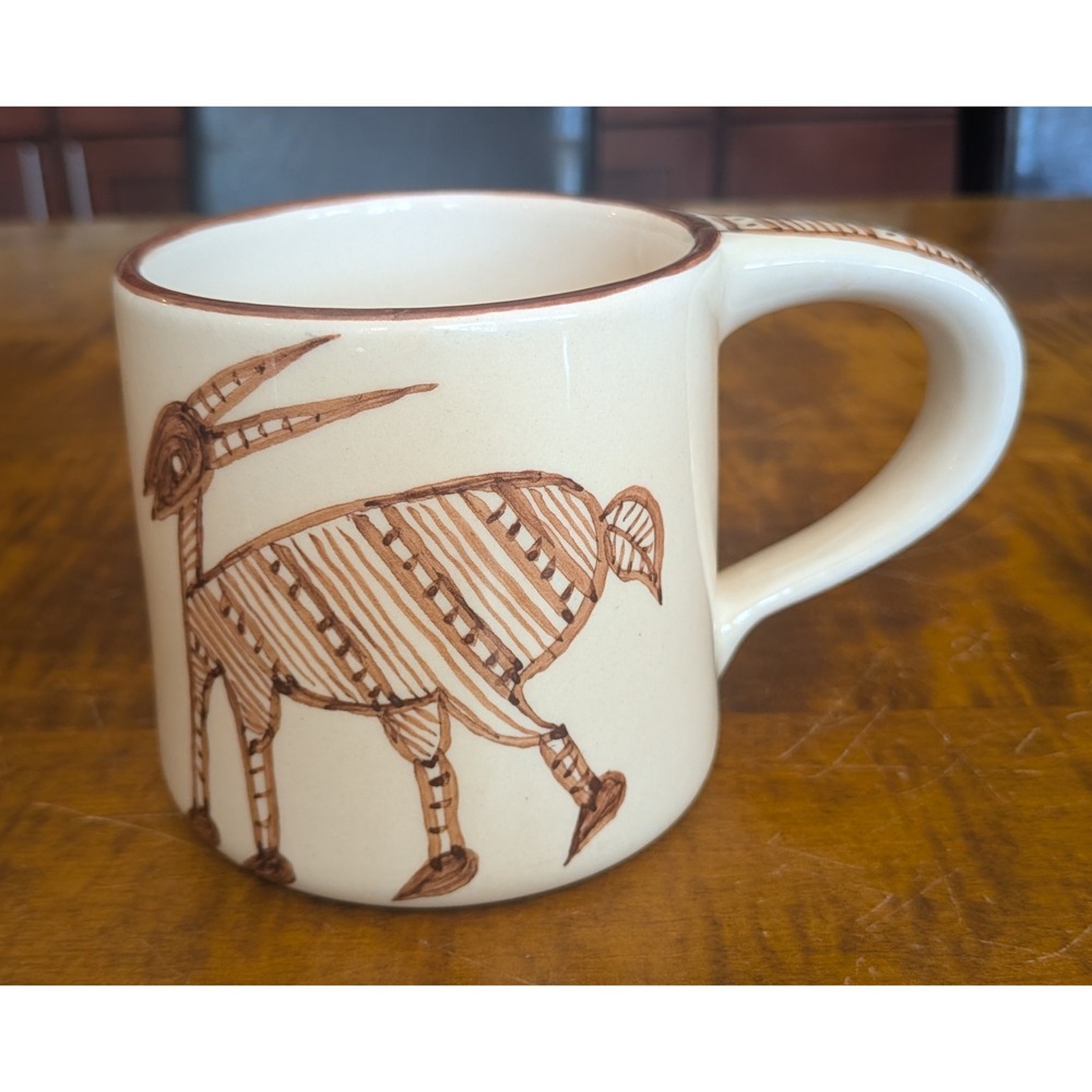 Vintage Gazelle Antelope Mug 1980's by Evandale Wynne Noble Style